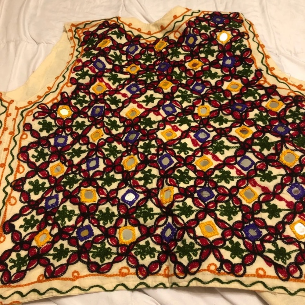 vintage patterned vest